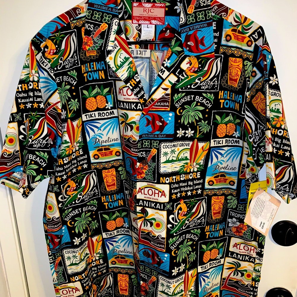 HAWAIIAN BUTTON UP SHORT SLEEVE SHIRT